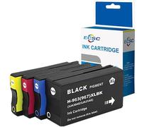 ECSC 963XL Compatible Ink Cartridge Replacement for HP Officejet Pro 9010 9010e 9012 9012e 9014 9014e 9015 9015e 9016 9019 9019e 9020 9022 9022e 9025 9025e (Black, Cyan, Magenta, Yellow, 4-Pack)