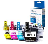 ECSC Compatible Ink Cartridge 421XL For Printer, Compatible with Brother DCP-J1050DW DCP-J1140DW DCP-J1800DW MFC-J1010DW Black, Cyan, Magenta, Yellow (4-Pack)