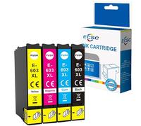 ECSC Compatible Ink Cartridge 603XL For Printer, Compatible with Epson Expression Home XP-2100 XP-2105 XP-2150 XP-2155 XP-3100 XP-3105 XP-3150 XP-3155 XP-4100 Black Cyan Magenta Yellow (4-Pack)