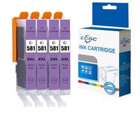ECSC Compatible Ink Cartridge CLI-581 XXL PBL For Printer, Compatible With Canon Pixma TR7550 TR7650 TS6150 TS6151 TS6250 TS6251 TS6350 TS6350a TS6351 TS6351A TS705 TS705a TS8150 (Photo Blue, 4-Pack)