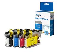 ECSC Compatible Ink Cartridge Replacement for Brother DCP-J4120DW J562DW MFC-J4420DW J4620DW J4625DW J480DW J5320DW J5620DW J5625DW J5720DW J680DW J880DW LC223 (B/C/M/Y, 4-Pack)