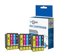 ECSC Compatible Ink Cartridge Replacement for Epson Stylus Office BX305F BX305FW Plus Stylus S22 SX125 SX130 SX230 SX235W SX420W SX425W SX430W SX435W SX438W SX440W SX445W T1285 (B/C/M/Y, 12-Pack)