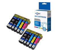 ECSC Compatible Ink Cartridge Replacement for Epson XP510 XP520 XP600 XP605 XP610 XP615 XP620 XP625 XP700 XP710 XP720 XP800 XP810 XP820 26XL (Black/Photo-Black/Cyan/Magenta/Yellow, 10-Pack)