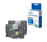 ECSC Compatible Label Cassette Replace For Brother PT-2420PC PT-2430PC PT-2450DX PT-2460 PT-2470 PT-2480 PT-2700VP PT-2730VP PT-3600 PT-550 PT-7500 PT-7600VP TZ251 1" (24mm) (Black on White, 2-Pack)