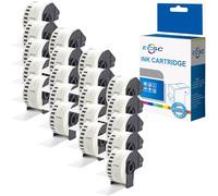 ECSC Compatible Label Roll Replacement for Brother QL-1100, QL-1110NWB QL-500 QL-500A QL-500BS QL-500BW QL-800 QL-810W QL-820NWB (White, 20-Pack)