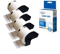 ECSC Compatible Label Roll Replacement for Brother QL-810W QL-820NWB QL-580N QL-800 QL-1050 QL-1050N QL-1060N QL-500 (White, 4-Pack)
