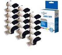 ECSC Compatible Label Roll Replacement for Brother QL-810W QL-820NWB QL-580N QL-800 QL-1050 QL-1050N QL-1060N QL-500 (White, 15-Pack)