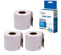ECSC Compatible Label Roll Replacement for Dymo LabelWriter 450 Turbo 450 Duo 450 450 Twin Turbo 400 Turbo 400 Duo 99019 (White, 3-Pack)