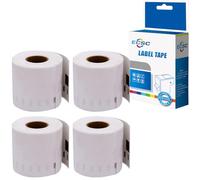ECSC Compatible Label Roll Replacement for Dymo LabelWriter 450 Turbo 450 Duo 450 450 Twin Turbo 400 Turbo 400 Duo 99019 (White, 4-Pack)