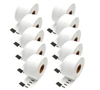 ECSC Compatible Label Tape Roll Replacement for Dymo LabelWriter LW310 LW320 LW330 LW400 LW450 Twin Duo 4XL Label (28mm x 89mm, 130 Pcs) (White, 10-Pack)