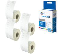 ECSC Compatible Label Tape Roll Replacement for Dymo LabelWriter LW320 LW330 LW400 LW450 Twin Duo 4XL Label 99014 (White, 4-Pack)
