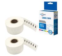 ECSC Compatible Label Tape Roll Replacement for Dymo Tapewriter LW320 LW330 LW400 LW450 Twin Duo 4XL -11352 (S0722520) 25x54mm (White, 2-Pack)