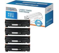ECSC Compatible Toner Cartridge CB435A / 35A Replacement For HP LaserJet P1005 P1006 P1007 P1008 P1009(Black, 4-Pack)