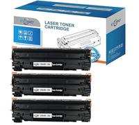 ECSC Compatible Toner Cartridge CB435A / 35A Replacement For HP LaserJet P1005 P1006 P1007 P1008 P1009(Black, 3-Pack)
