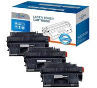 ECSC Compatible Toner Cartridge CE505X / 05X / CE505A Fits For HP LaserJet P2050, 2053DN, 2053, 2053X, 2054DN, 2054, 2054X, 2055, 2055D, 2055DN, 2055DTN, 2055, 2055X, 2056D, 2056DN(Black, 3-Pack)