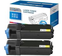 ECSC Compatible Toner Cartridge Replacement for Dell 1320 1320c 1320cn 1320dn 593-10264 (Yellow, 2-Pack)