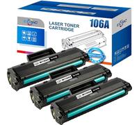 ECSC Compatible Toner Cartridge W1106A / 106A Replacement For HP Laser 107a 107w MFP 135a MFP 135w MFP 137fnw (Black, 3-Pack)