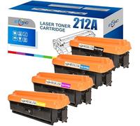 ECSC Compatible Toner Cartridge W2120A 212A Compatible With HP Colour LaserJet Enterprise Flow MFP M578c M554dn M555dn M555x MFP M578dn MFP M578f(4-Pack)