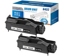 ECSC Drum Unit B432 Fits For OKI B411 B411D B411DN B412DN B431 B431D B431DN B432DN B512DN MB461 MB471 MB471W MB472DNW MB491 MB491DN MB492DN MB562DNW (Black 2-Pack)