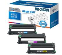 ECSC Drum Unit DR-243 or Printer, Compatible With Brother DCP-L3500, DCP-L3510CDW DCP-L3550CDW, HL-L3200 HL-L3210CW HL-L3230CDW (C,M,Y, 3-Pack)