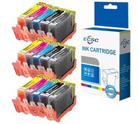ECSC Ink Cartridge 364XL For Printer, Compatible with HP Photosmart Plus All-In-One B209 B209a B209b B209c e All-In-One B210 e-All-In-One B210c Black Photoblack Cyan Magenta Yellow (15-Pack)