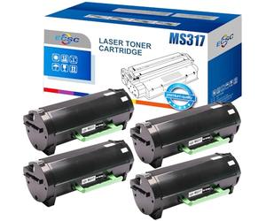 ECSC Toner 51B2000 Cartridge For Printer, Compatible With Lexmark MS317dn MS417dn MS517dn MS617dn MX317dn MX417de MX517de MX617de (Black, 4-Pack)