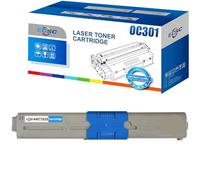 ECSC Toner Cartridge 44973535 For Printer, Compatible With Oki C301 C301DN C321 C321DN MC332DN MC340 (Cyan, 1-Pack)