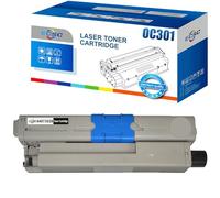 ECSC Toner Cartridge 44973536 For Printer, Compatible With Oki C301 C301DN C321 C321DN MC332DN MC340 (Black, 1-Pack)