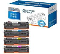 ECSC Toner Cartridge CB540A CB541A CB542A CB543A For Printer, Compatible With HP Colour LaserJet CM1312 CM1312n CM1312nfi CP1215 CP1217 CP1510 CP1514n CP1515n CP1518ni (B,C,Y,M, 4-Pack)