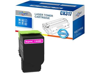 ECSC Toner Cartridge For Printer, Compatible With Lexmark CS317dn CS417dn CS517de CX317dn CX417de CX517de (Magenta, 1-Pack)
