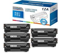 ECSC Toner Cartridge Q2612A For Printer, Compatible With HP LaserJet 1010 1012 1015 1018 1020 1020 Plus 1022 1022n 1022nw 3015 (Black, 5-Pack)