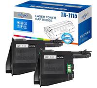 ECSC Toner Cartridge TK-1115 For Printer, Compatible With Kyocera FS-1041 FS-1220MFP FS-1320MFP (Black, 2-Pack)