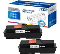 ECSC Toner Cartridge TK-130 For Printer, Compatible With Kyocera FS-1028MFP FS-1128MFP FS-1300D FS-1350DN (Black, 2-Pack)