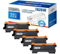 ECSC Toner Cartridge TN2010 For Printer, Compatible With Brother DCP-7055 DCP-7055W DCP-7057 HL-2130 HL-2130R HL-2132 (Black, 4-Pack)