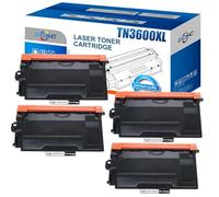 ECSC Toner Cartridge TN3600XL Fits For Brother DCP-L5510DW HL-L5210DN HL-L5210DW HL-L5215DN HL-L6210DW HL-L6410DN HL-L6415DN MFC-L5710DN MFC-L5710DW MFC-L5715DN MFC-L6710DW MFC-L6910DN(Black , 4-Pack)