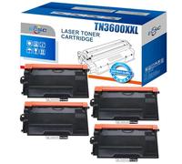 ECSC Toner Cartridge TN3600XXL Fits For Brother DCP-L5510DW HL-L5210DN HL-L5210DW HL-L5215DN HL-L6210DW HL-L6410DN HL-L6415DN MFC-L5710DN MFC-L5710DW MFC-L5715DN MFC-L6710DW MFC-L6910DN(Black, 4-Pack)