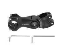 ECSiNG 1-1/8 Inch 28.6MM Bicycle Adjustable 0±60° Aluminum Ahead Stem 1-1/4 Inch 31.8MM Handlebar Clamp, Bike Stem Extender for Mountain Bike, Road Bike