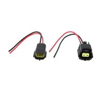 ECSiNG 1 Pair 2PIN Engine Coolant Temperature Sensor Connector Harness Compatible with Toyota