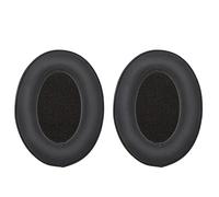 ECSiNG 1 Pair Ear Pads Compatible with Sennheiser PXC350 HD380pro HD380 PC350 PC350SE PXC450 Headphones Comfort Leather Ear Cushions Headset Repair Parts Black
