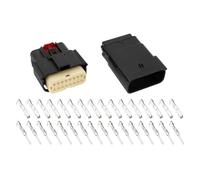 ECSiNG 1 Set 16 Pin Wire Connector Automotive Lamp Light Connector Model MX150 16pin Male Female Connector with Terminals Compatible with Molex