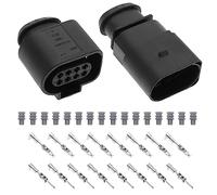 ECSiNG 1 Set 8 Pin Male Female Plug Connector 1J0973714 1J0973814 for Car Sensor Connection Plugs Repair Replacement Parts Automotive Components