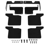 ECSiNG 1 Set RC Car Fender RC Car Mudguard Kit RC Crawler Mudguard Installation Kit Front Rear Rubber Fender Set Compatible with TRX-4 Defender 1/10 RC Crawler