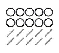 ECSiNG 10 Pairs Replacement O-Ring & Pin 3mm Impact Ring and Pin 3 x 25mm Socket Pins for 1/2'' 20-22mm Impact Socket Scaffolders Impact Wrench Needle Roller Bearing