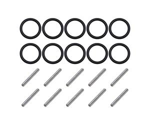 ECSiNG 10 Pairs Replacement O-Ring & Pin 3mm Impact Ring and Pin 3 x 25mm Socket Pins for 1/2'' 20-22mm Impact Socket Scaffolders Impact Wrench Needle Roller Bearing