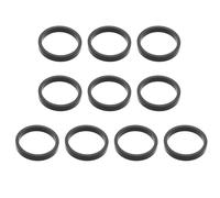 ECSiNG 10Pcs 1 1/8 inch Aluminium Alloy Headset Spacers 28.6mm x 5mm Cycle Stem Spacers Compatible with MTB Road Bike Compatible with BMX Compatible with Flatland