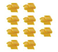 ECSiNG 10PCS Car Rear Bumper Mounting Clips 85284-AL510 Compatible with Qashqai Bumper Cover Trim Plastic Fasteners Yellow Automotive Repair Parts