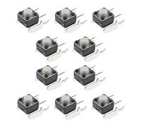 ECSiNG 10pcs RB LB Bumper Switch Button Replacement Repair Part 6 x 6 x 5mm Compatible with Microsoft Xbox One Xbox 360 Controller Black