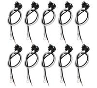 ECSiNG 10Pcs Truck Trailer 2 Wire Pigtail Harness Suitable for 2 inch and 2.5 inch Side Marker Clearance Light