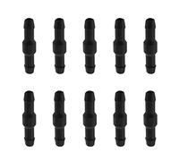 ECSiNG 10pcs Windshield Washer Hose Connector 2 Ways I Type Windscreen Wiper Hose Adapter Replacement Kit Fluid Pipe Tubing Fittings Fit for Most Car Black