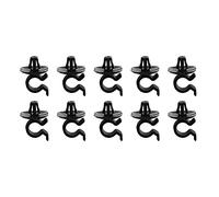 ECSiNG 10x Black Bonnet Stay Retainer Clips Plastic 792834 6992P3 L61 Compatible with Citroen C2 C3 C4 C5 Berlingo Peugeot 106 1007 306 407 605 806